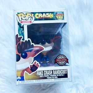 NEW Funko Pop Fake Crash Bandicoot in Clear Case #422